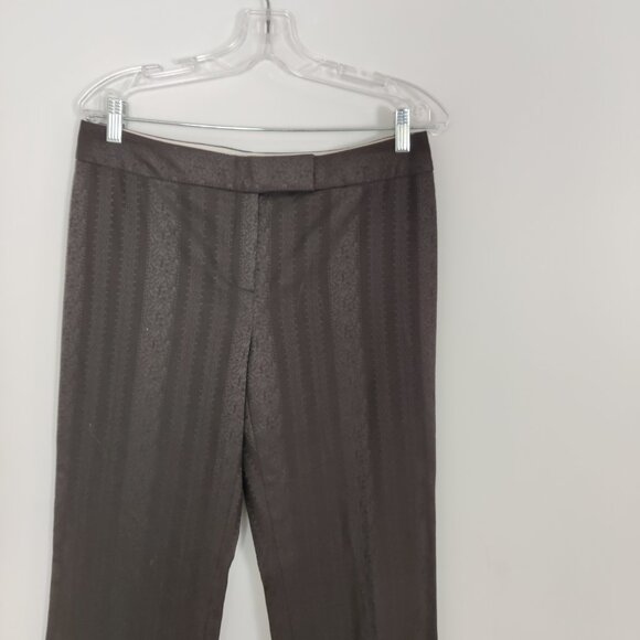 Tahari Women's Suit Pants Size 10 Trousers in Brown Mafia Boss Old Money - Picture 2 of 11